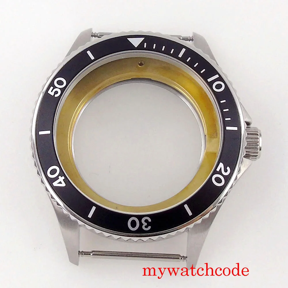 40mm 316L Stainless Steel Watch Case Sapphire Glass Watch Case Fit NH35 NH36 MIYOTA 8215 821A ETA 2836 DG 2813 ST1612 Movement