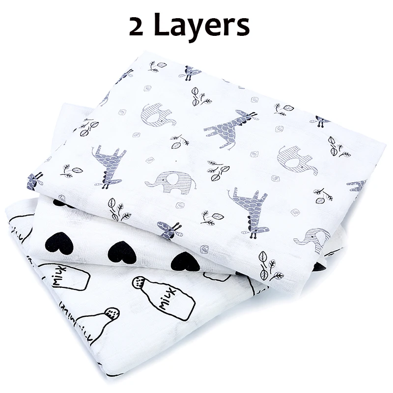 Bigger Size Muslin 100% Cotton Baby Swaddles Soft Newborn Blankets Baby Bath Towel Gauze Infant Wrap Sleepsack