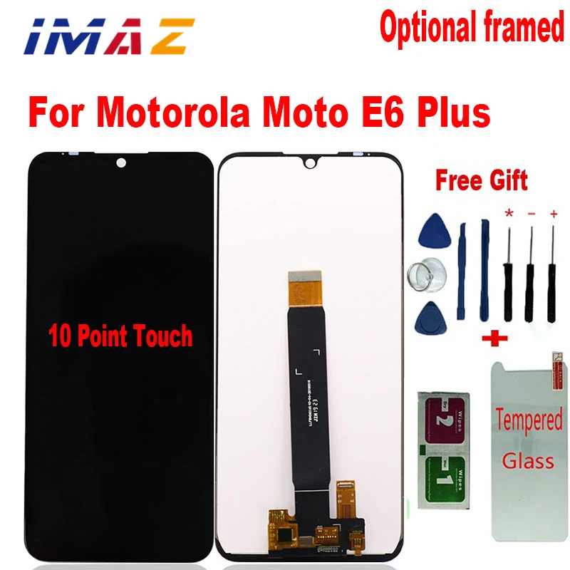 

IMAZ 6.1" Motorola Moto E6 Plus LCD Display And Touch Screen Digitizer Assembly Replacement For Moto E6 Plus LCD Screen+Tools