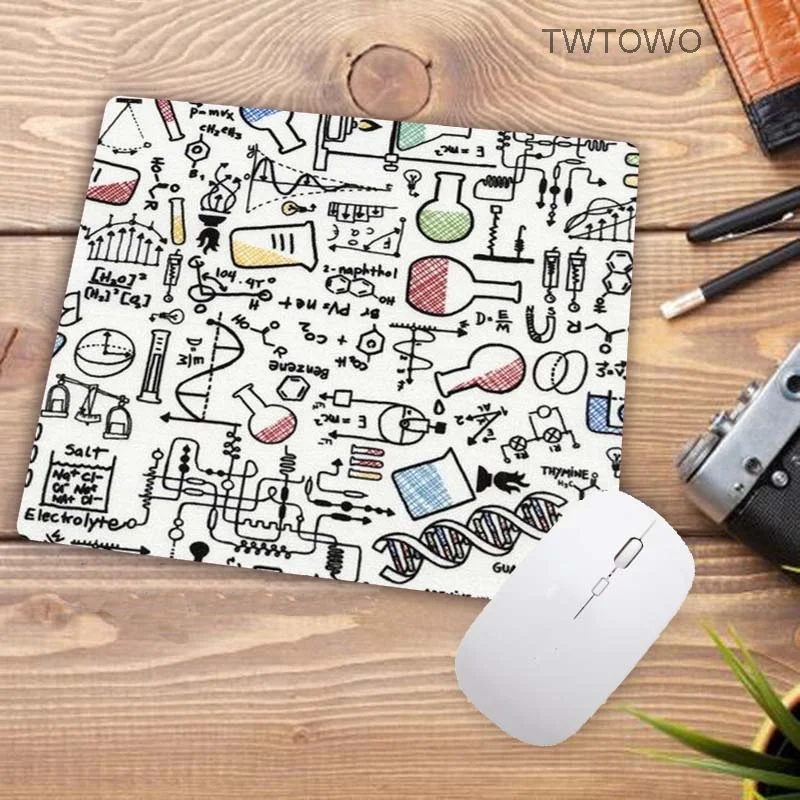 Grote Promotie Math Chemie Doodles Grafische Natuur Rubber Tafel Gaming Toetsenbord Muismat Laptop Computer Mousepad Mat