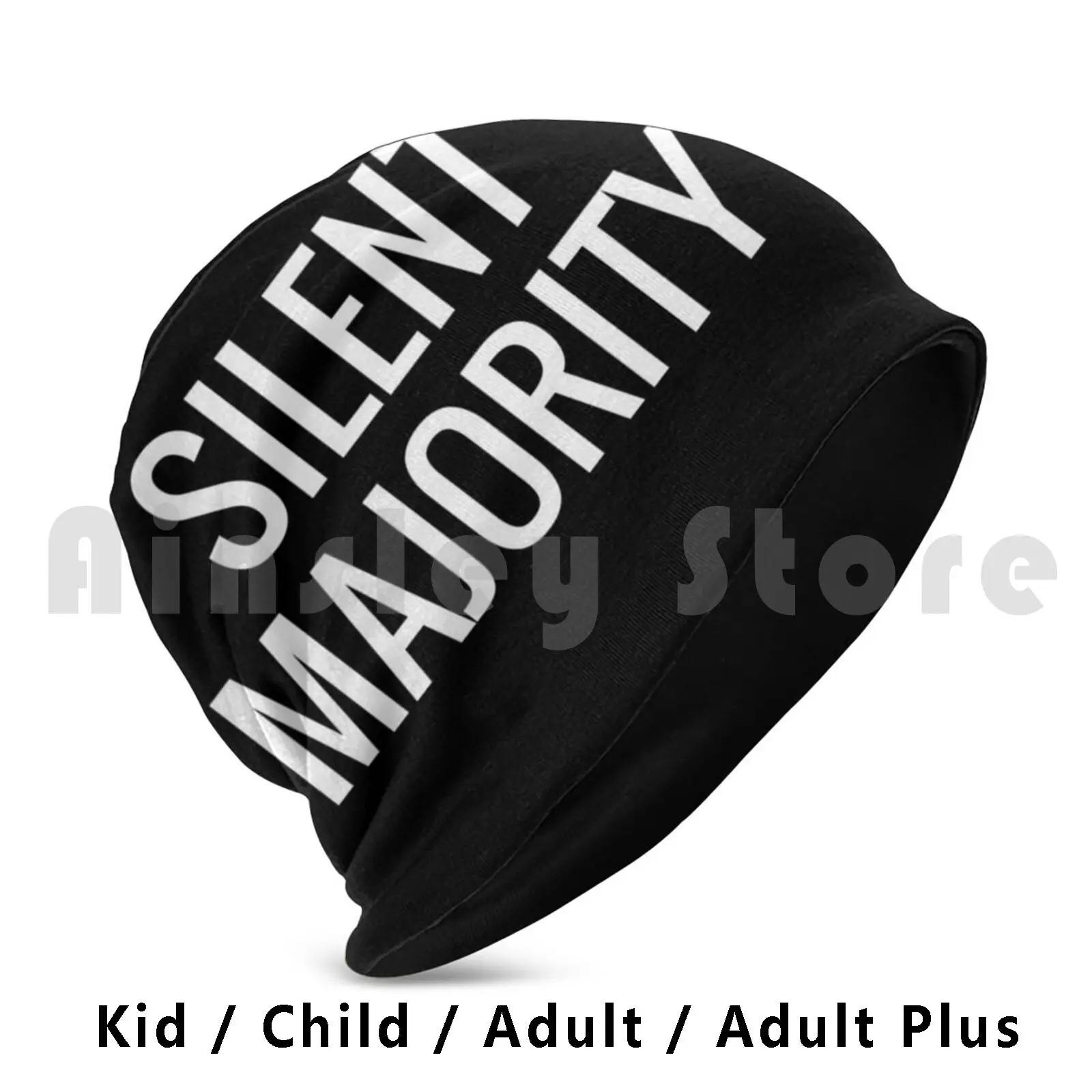 Silent Majority Beanies Knit Hat Hip Hop Anti Masker Anti Truther Silent Majority Of Speech Sheep