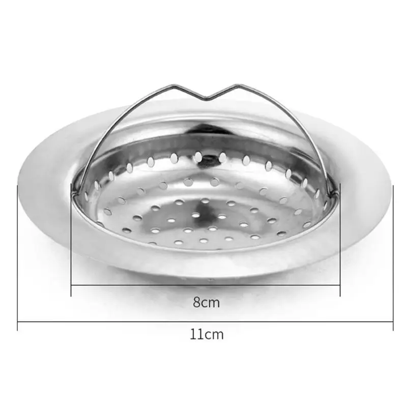 11Cm Gootsteen Zeef Rvs Haar Colanders Sink Filter Ronde Afvoer Gootsteen Filter Badkamer Accessoires
