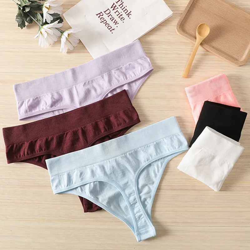 Women G-string Panties Women Seamless Panties Female Bodyshaper Underwear Solid Color Underpants Lingerie Ladies Thong M-XL