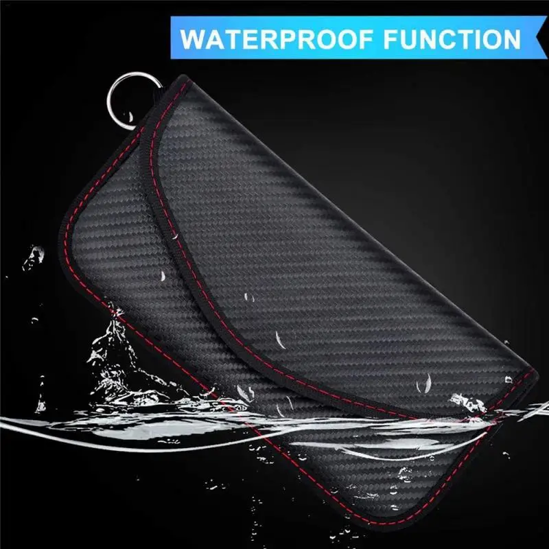 Signal Blocking Bag Cover Signal Blocker Case Faraday Cage Pouch For Keyless Car Keys Radiation Protection Cell Phone