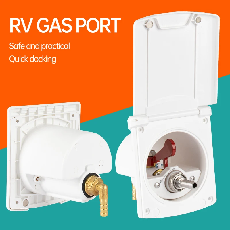 RV Gas Quick Interface External Gas Source Coal Gas and Liquefied Gas Output Interface Outdoor Gas Outlet Camper Gas Port