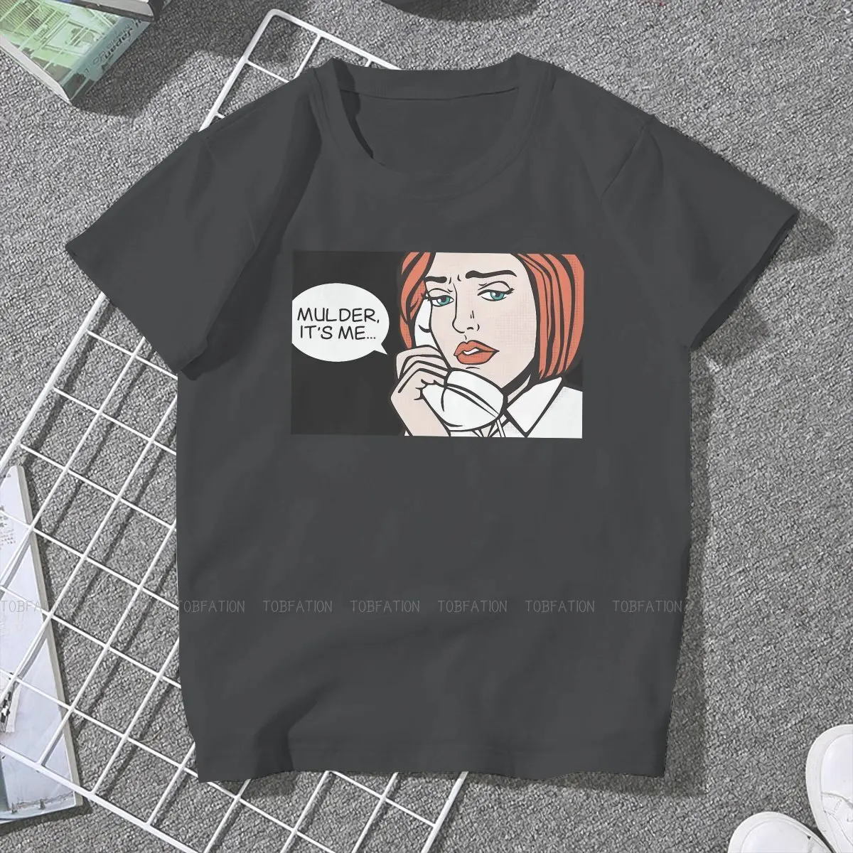 Roy Lichtenstein Pop Art Comics Women T Shirt Mulder its Me Female Tops Harajuku Funny Tees Ladies 5XL Cotton Tshirt