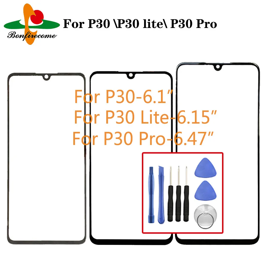 Touch Screen Glass For Huawei P30 \\ P30 Lite \\ P30 Pro LCD Display Panel Front Outer Glass Lens Spare Parts Replacement