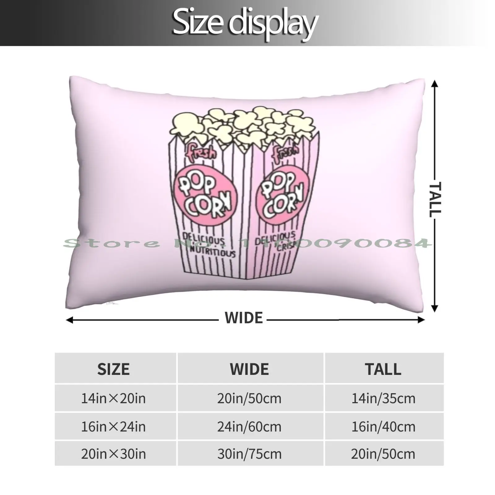 Pink Popcorn Pillow Case 20x30 50*75 Sofa Bedroom Pocket Rilakkuma Animal Funny Pet Logo Animation Rilakkuma In A Pocket Casual