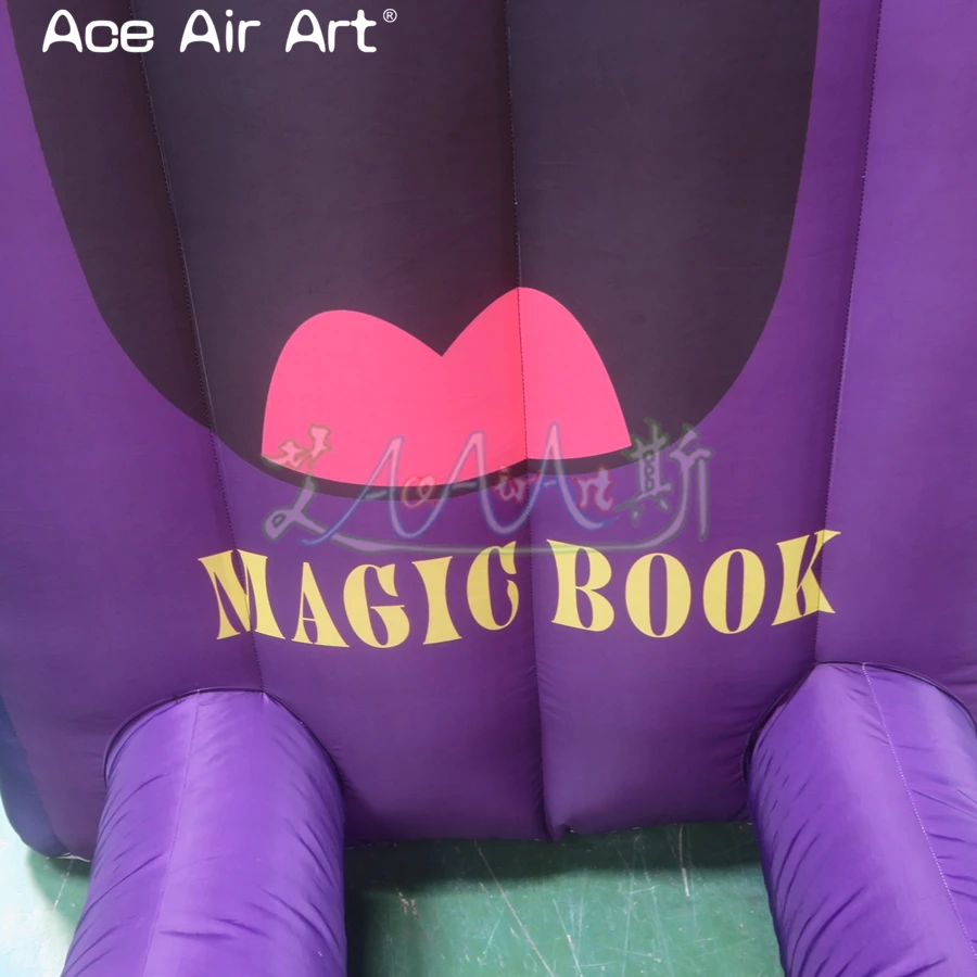 Portable Library Balloon Inflatables, Cartoon Reading Book for Stage and Event Decoration, 2.3 m Tall