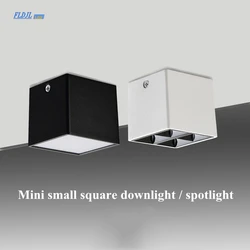 1Pcs surface mounted ceiling light LED7W 10W Ac85-260V square creative mini  home background wall hotel