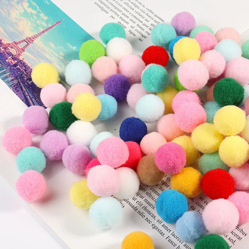 8/10/15/20/25/30mm Mini Fluffy Pompoms Mixed Color Soft Pompon BallsDIY Toys Craft Wedding Home Decoration Supplies 32-500pcs