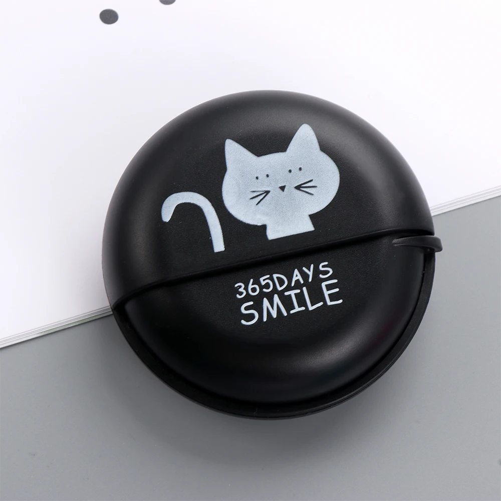 1pcs Headphone Cable Box Round Headphone Storage Box Rotating Cover Earphone Container Home Accessories Cute Data Line Box Case