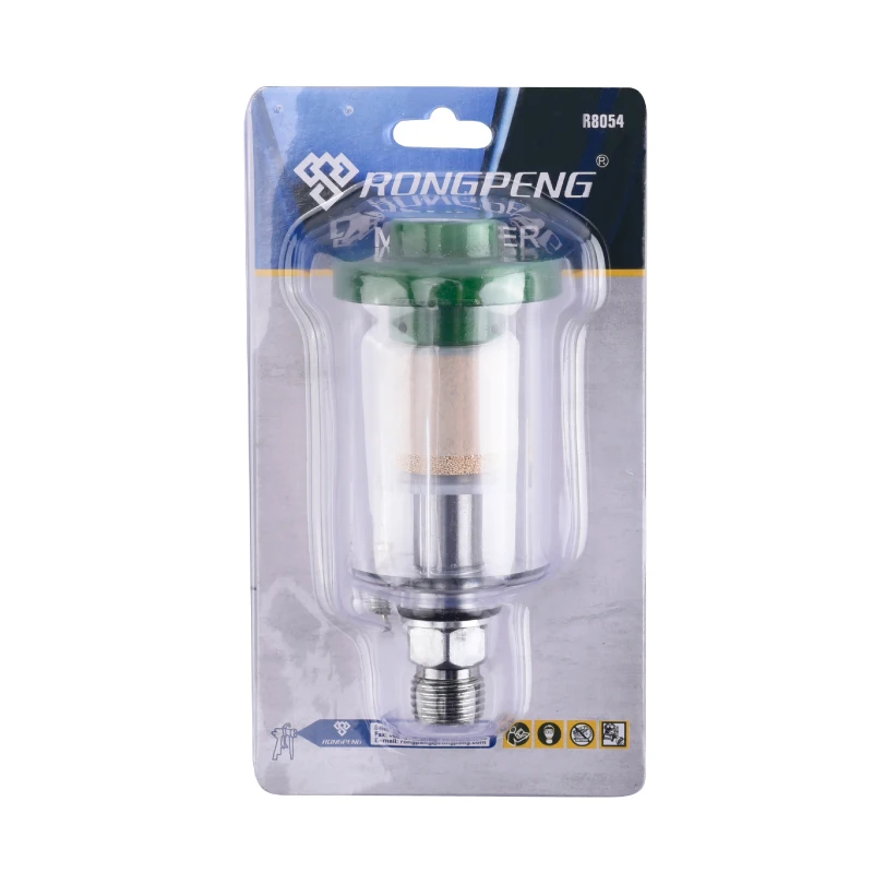 RONGPENG Mini In-Line Water Trap Filter Oil Water Separator with 1/4