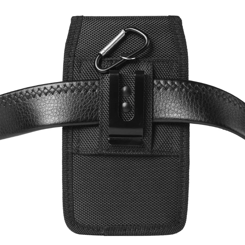 Mobile Phone Waist Bag Cell Phone Holster Nylon Phone Pouch with Belt Loop