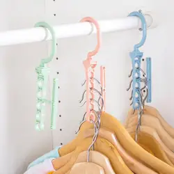 1PC 8 Holes Hangers Multi Function Clothes Saving Space Closet Organizer Wonder Rack