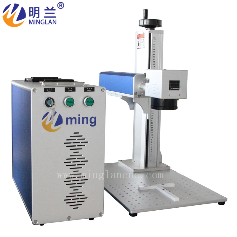 Hot sale 20W 30W 50W fiber laser marking machine for metal and plastic