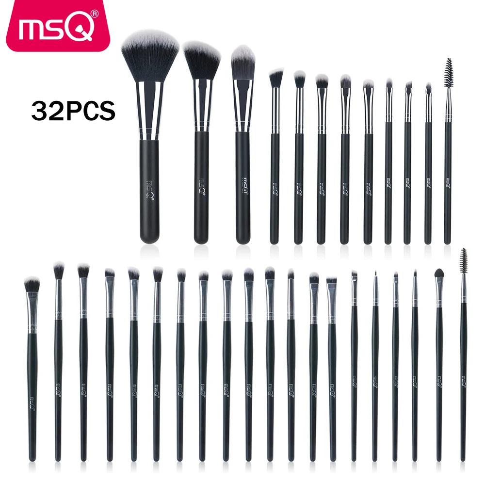 MSQ Makeup Brushes Set Foundation Eyeliner Eyeshadow Sculpting Brush Blending 35PCS 32PCS 27PCS Make Up Brush Synthetic Hair