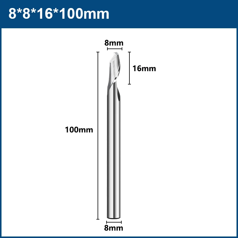 XCAN HSS Fräser 8 mm Schaft Gravur Bit für Aluminium Fenster Schneiden Einzelflöte Schaftfräser CNC Aluminium Fräser Fräser