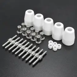 30pcs LG-40 PT-31 Plasma Cutting Torch Spare Extended Nickel-plated CUT-40 CT-312