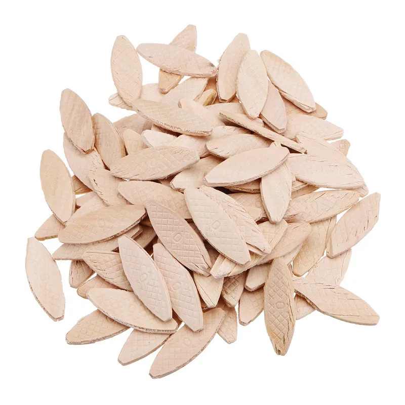 100Pcs/bag No. 0/10/20 Three Type Assorted Wood Biscuits for Tenon Machine Woodworking Biscuit Jointer Woodworking Accessory