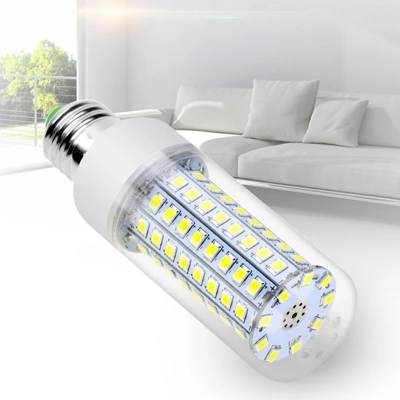 5 개/몫 E27 LED 램프 옥수수 전구 SMD 5730 220V 24 72LED 멋진 빛 샹들리에 촛불 홈 장식에 대 한 빛을 주도