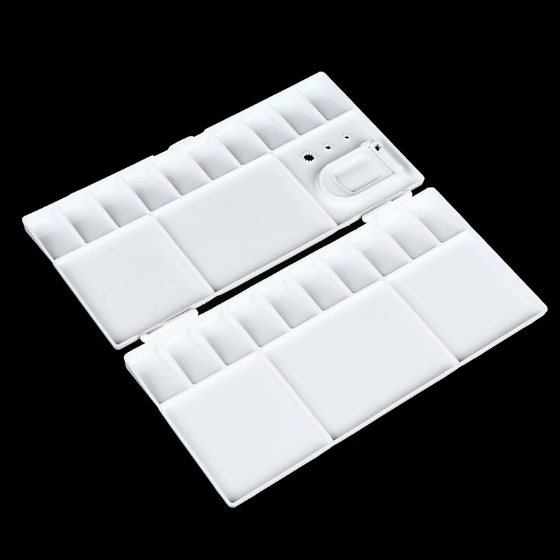 25Grid Folding Watercolor Palette Watercolor Paint Tray Box Pigment Box