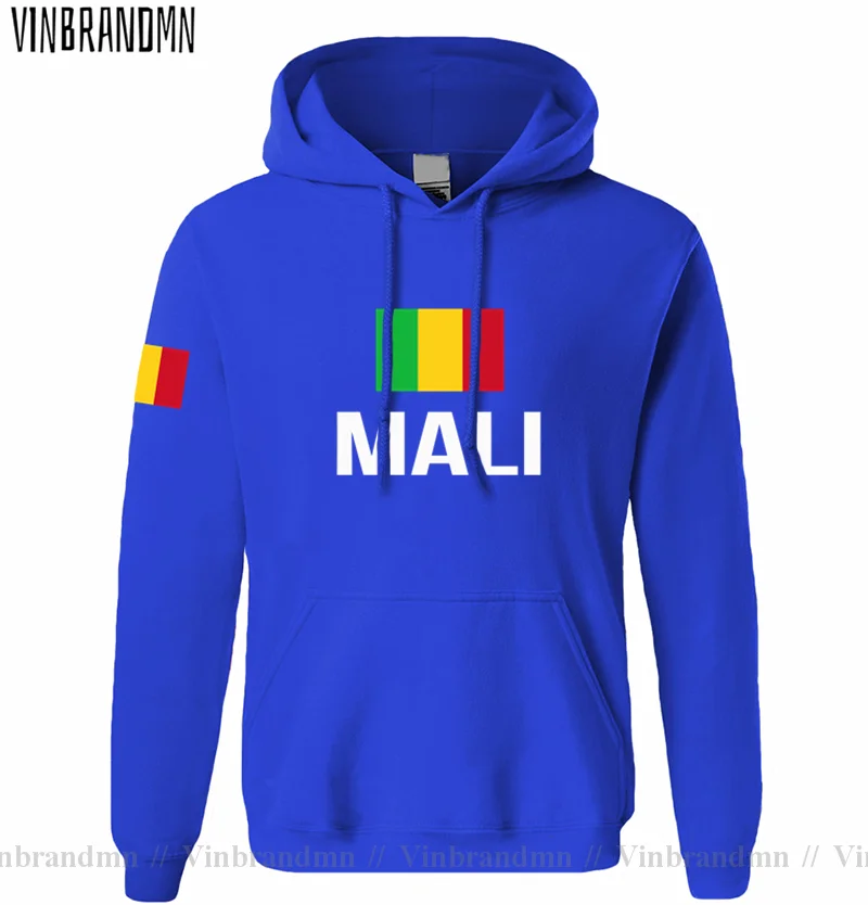 Sudadera con capucha de la República de Mali para hombre, ropa de calle de hip hop, chándal de fútbol nacional, país deportivo, MLI, Malian