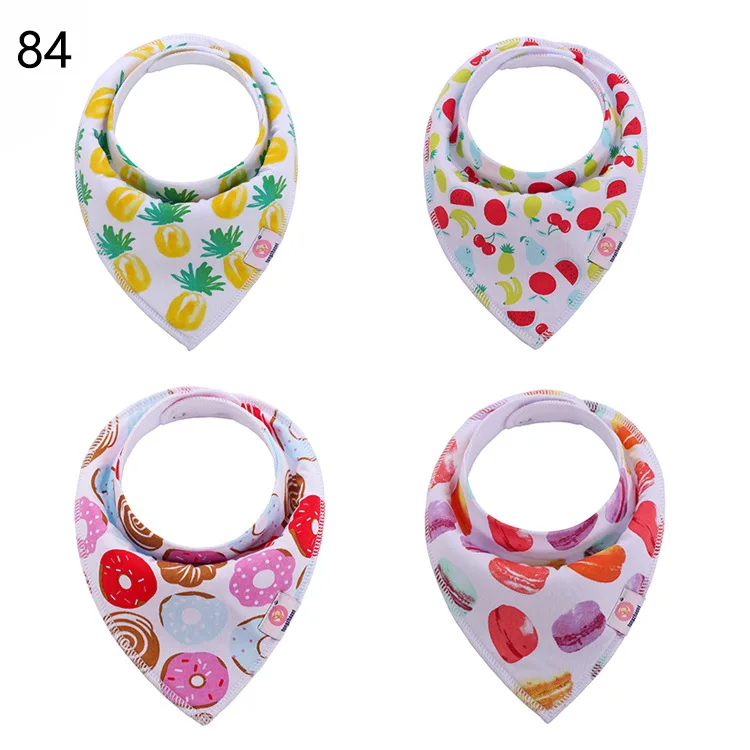 4 adet/takım bebek önlükler pamuk Bandana önlükler yürüyor kış eşarp su geçirmez BibBibs eşarp sarkık havlu kids \'şeyler 400 renkler