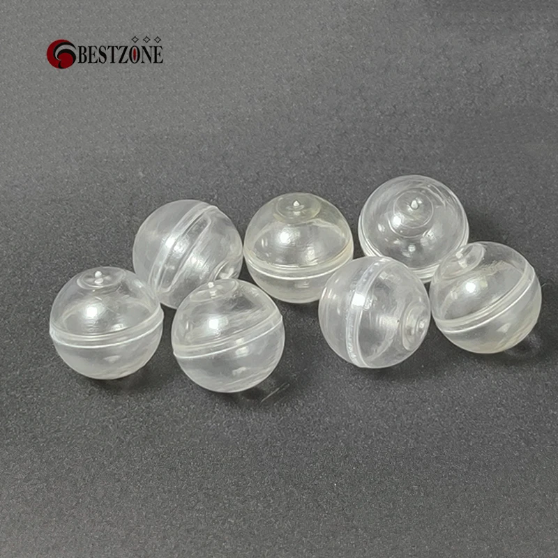 200Pcs/Lot 1.1Inch 28MM Diameter Full Transparent Toy Capsules Plastic PS Eggshell Empty Container Beautiful Balls Gift