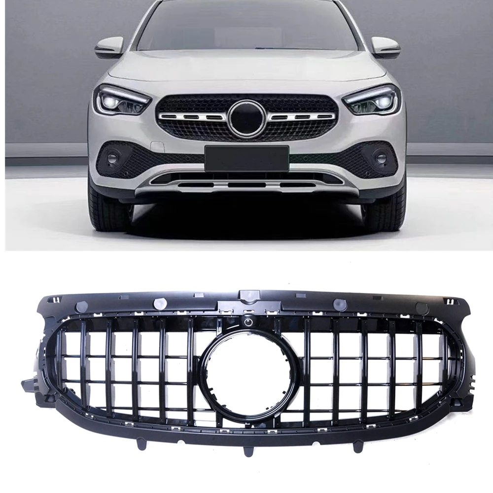 

Racing Grills Front Grille For Mercedes Benz GLA-Class 2020-2023 H247 GLA45 GLA35 GLA220 GLA250 GT Style Upper Bumper Hood Mesh