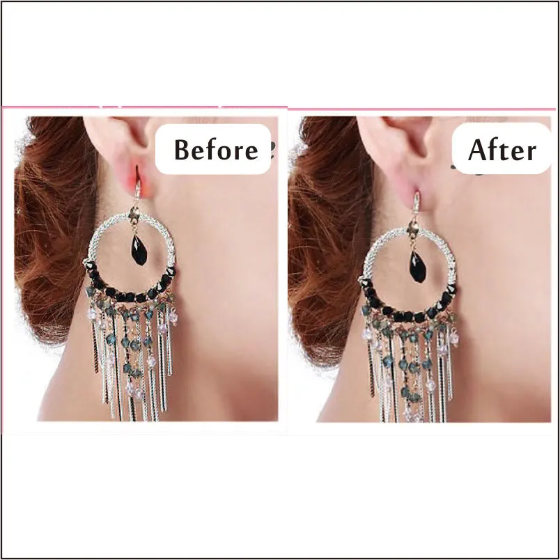 Invisible Ear Stickers Lift Support Tape Perfect for Stretched or Torn Ear Lobes and Relieve strain from heavy earrings