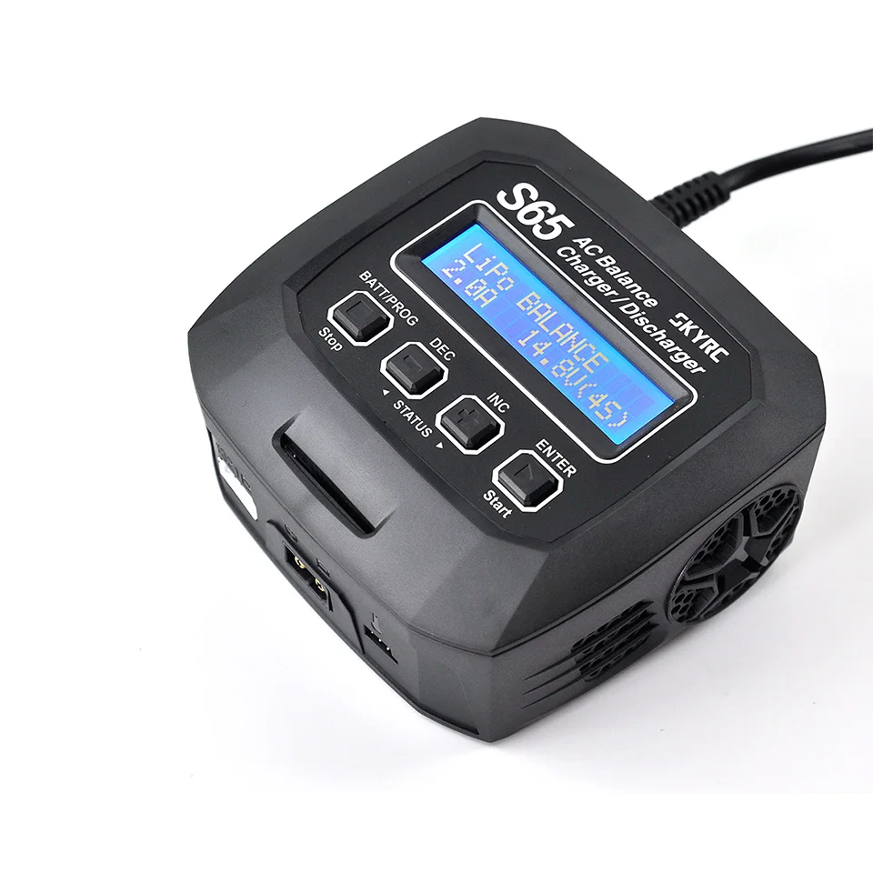 

SKYRC S65 AC Balance Charger 10W Discharger XT60 Connector 65W 6A Smart Charger for LiPo/LiFe/Lilon/NiMH/NiCd/PB/LiHV VS B6 S60