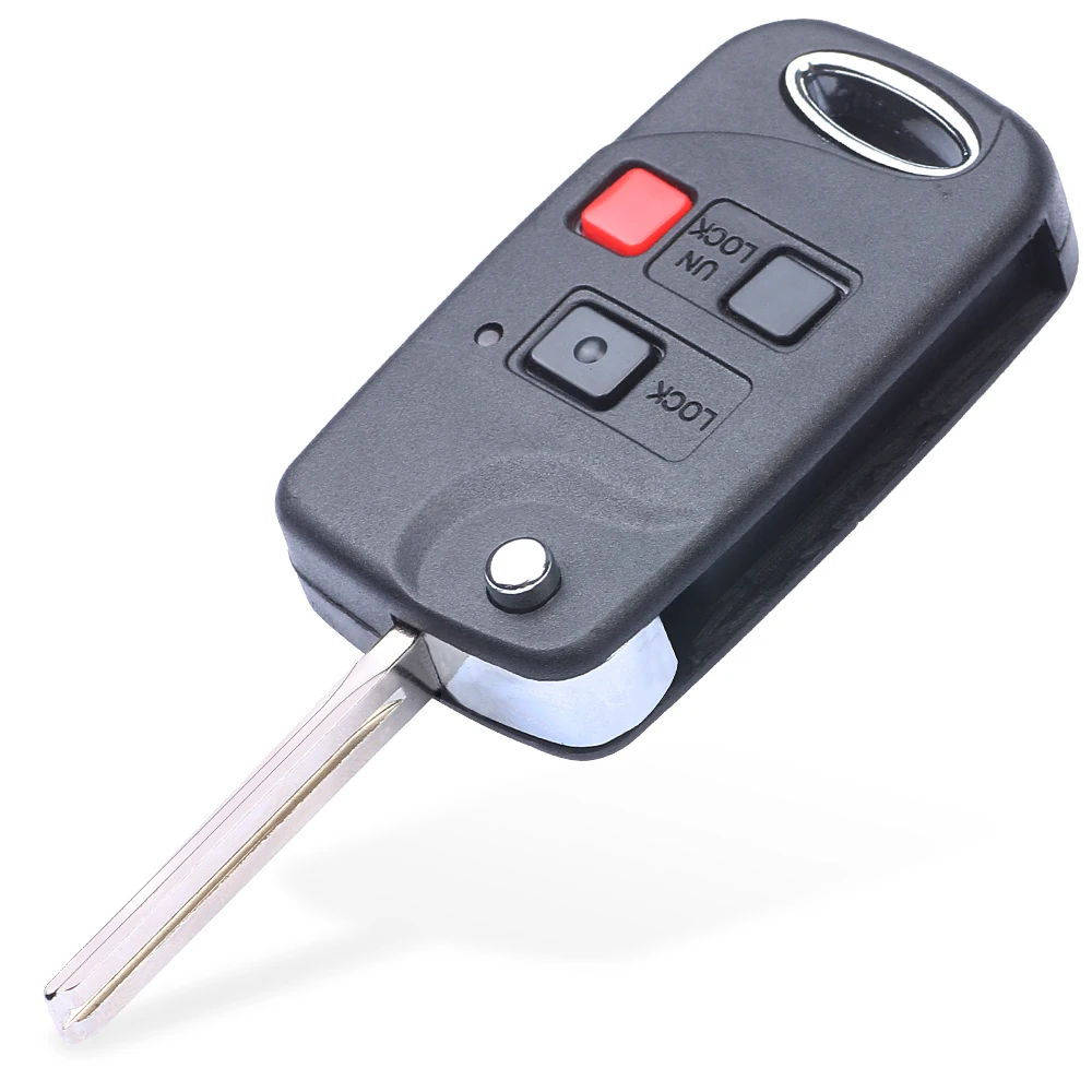DIYKEY for 2003 - 2008 Lexus GX470 LX470 Flip Smart Remote Key Fob FCC: HYQ1512V 4C / 4D67 / 4D68 Chip
