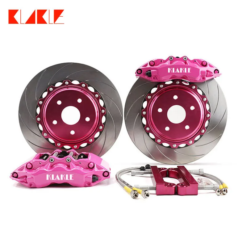 

KLAKLE Second hand 9040 Designer Brake Caliper 6 Big Piston 362*32MM Drilled Brake Disc Front Wheel R19 Inches For Honda Civic