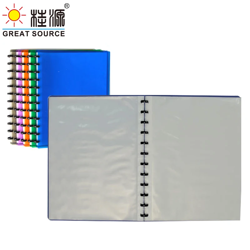 

MQQ A4 Binder Book Folder Presentation Book Project Folder 60 Refill Pockets Mushroom Holes Pocket Folder(4PCS)