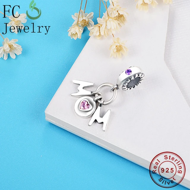 925 Sterling Silver Mix Charms discount CZ Bracelet