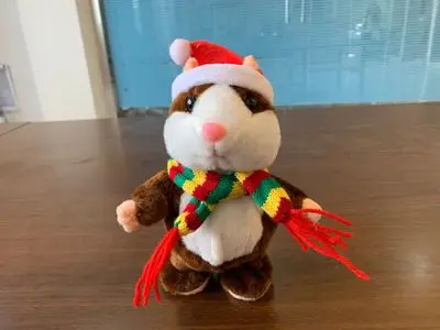 Parler Hamster En Peluche – Jouet Interactif Qui Répète Tout, 18 Cm – Cadeau Bébé Enfant Apprentissage Précoce