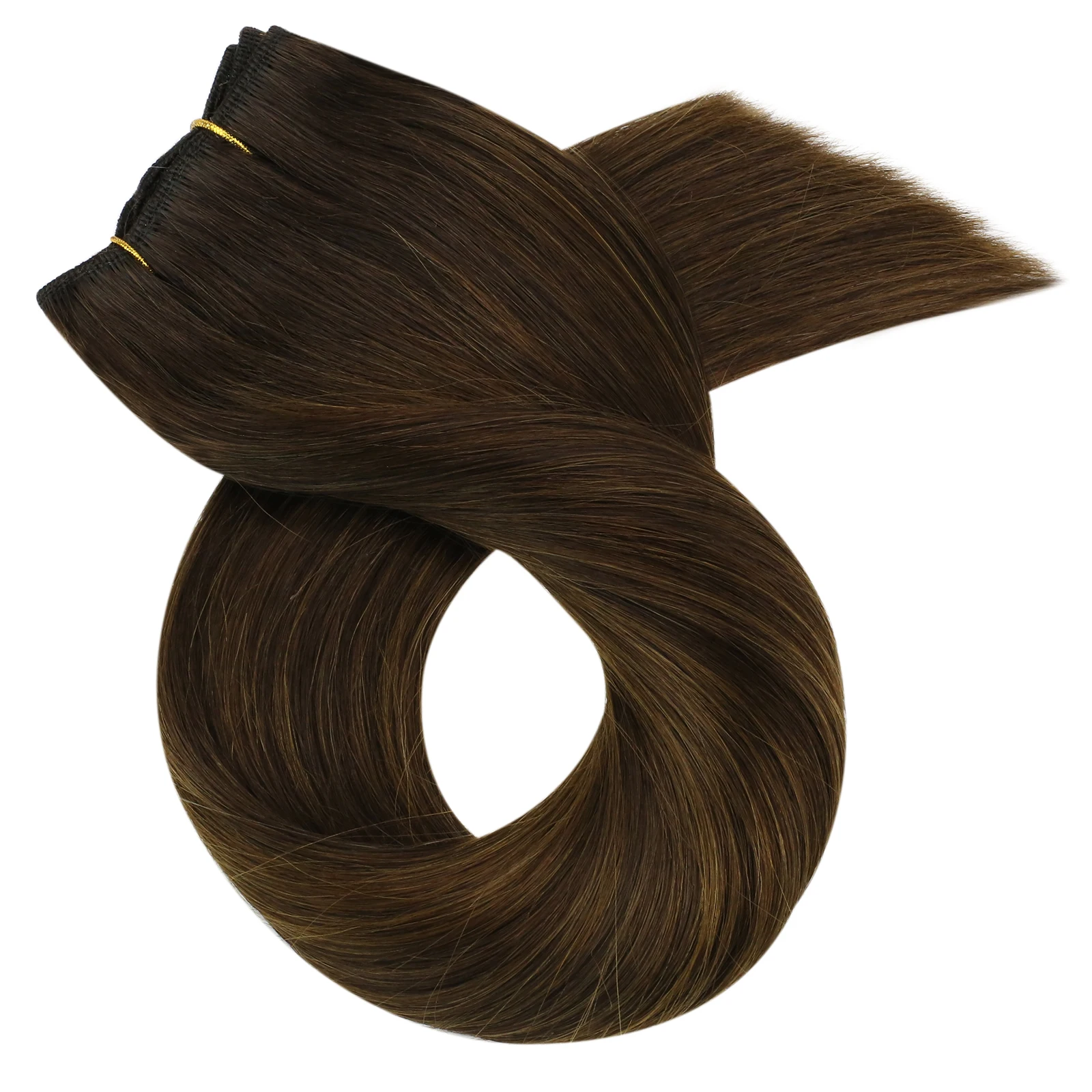 Moresoo Menselijk Haar Bundels Inslagen Naai In Blond Zwart Ombre 100 G/set Remy Braziliaanse Steil Haar Bundels Onzichtbare Extensions Moresoo Menselijk Haar Bundels Inslagen Naaien in Blond Zwart