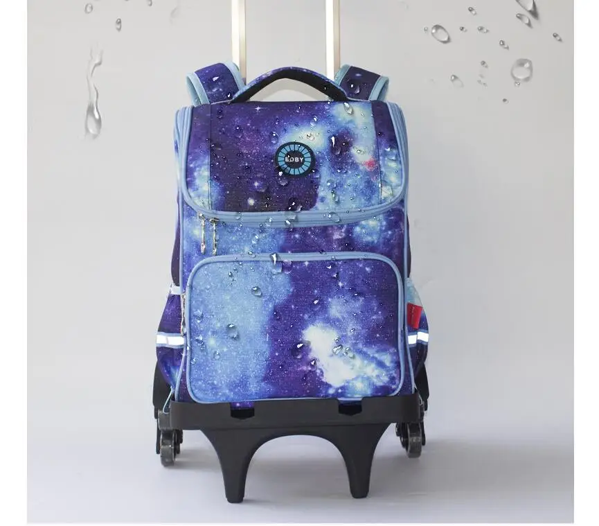 School Trolley Backpack For Girls Trolley bags with Wheels Children School Rolling Backpack Bag For kids  wheeled school bag