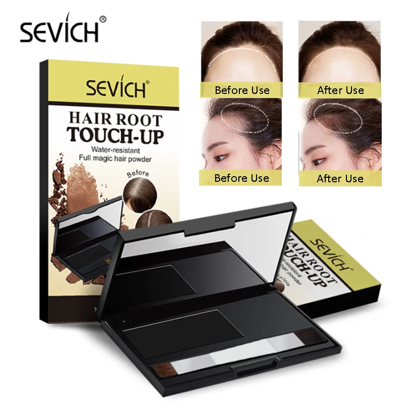 SEVICH  8g Waterproof Hair Shadow Powder 4 Colors Hair Root Cover  Up Concealer Repair Fill In Edge Control Hair Line Powder