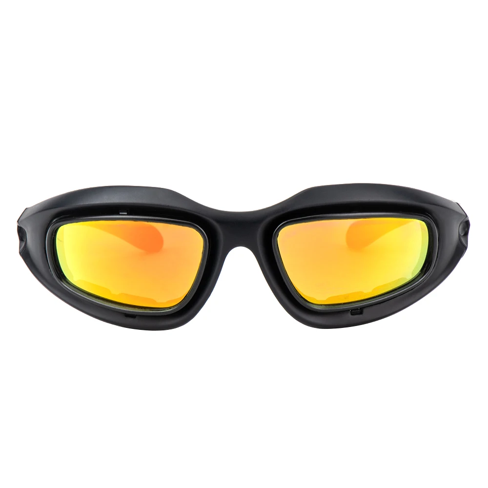 KEMiMOTO Motorrad Gläser Reiten Schutzbrille Motorrad Brille mit 4 Objektiv Kit für Aktivität Im Freien Sport Sonnenbrille