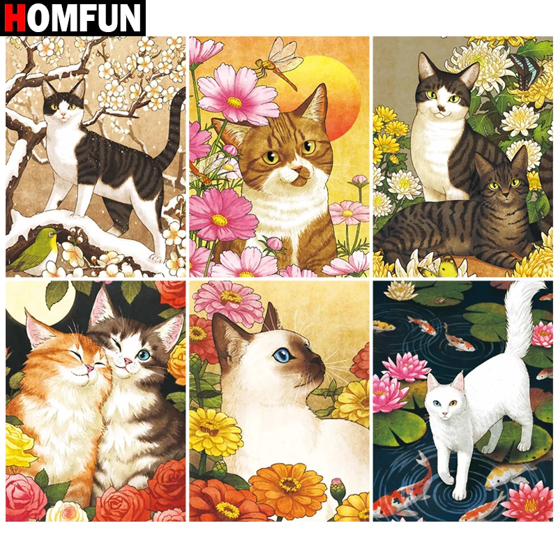 HOMFUN Diamond Painting Cross Stitch 