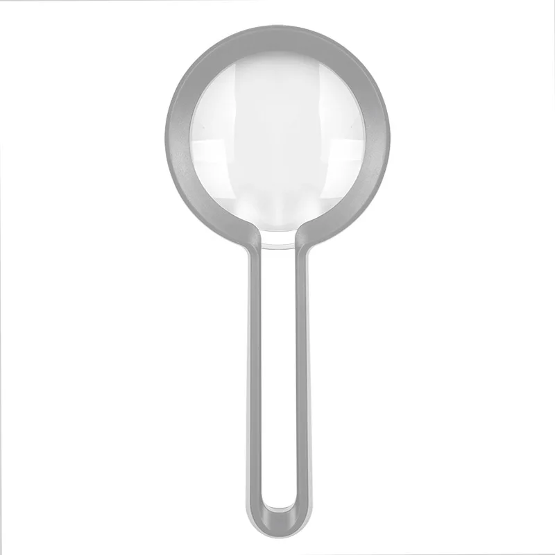 Loupe portative légère à poignée creuse 5X10X, lecture haute définition pour les personnes âgées
