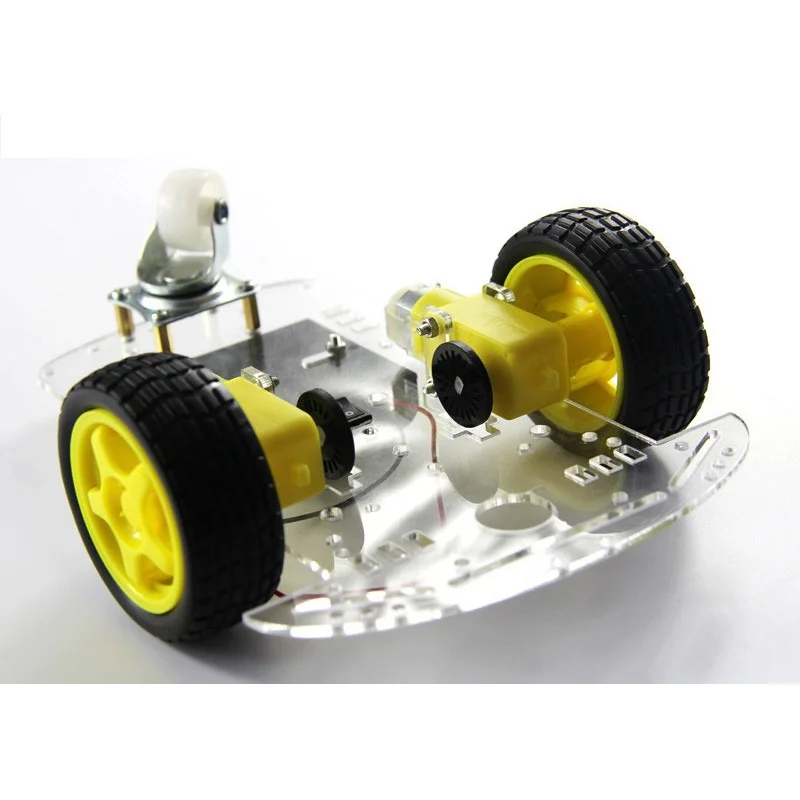 Nowy inteligentny podwozie robota samochodowego 2WD z silnikiem TT i enkoderem prędkości DIY RC Toy TT Motor Remote Control Toy DIY Set