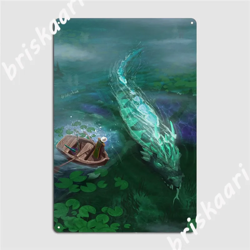 Zulrah Underwater Metal Sign Pub Garage Club Designing Plates Tin Sign Poster