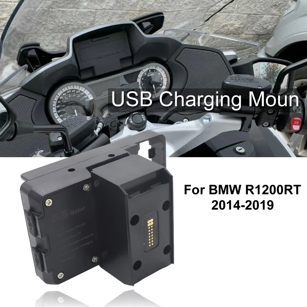 

Для BMW R1200RT R1250RT 2014 - 2020 мобильный телефон USB-Навигационный кронштейн для мотоцикла с USB-зарядкой 2020 2019 2018 2017