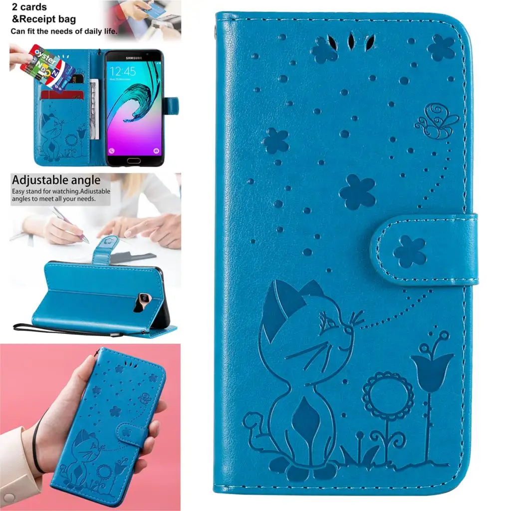 Luxurious PU Leather Flip Book Phone Shell For armor Samsung A5 2016 Hot Cases Hoesje Celular case A510 Silicone Cover Samsug