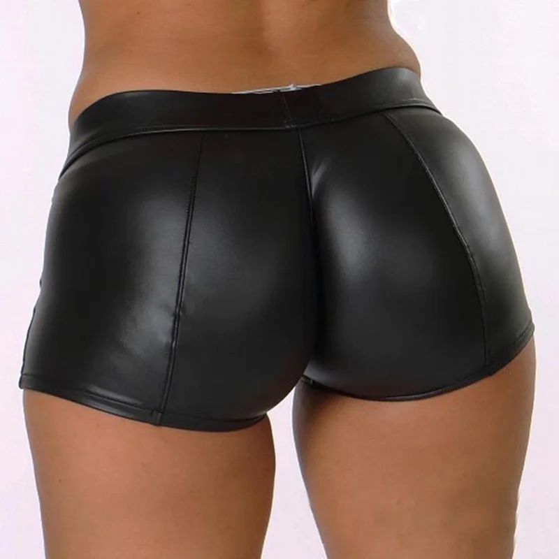 High Waist Shorts For Women Summer Booty Shorts Korean Style Sexy Black Shorts High Waist Sports Sweatpants Leather Shorts