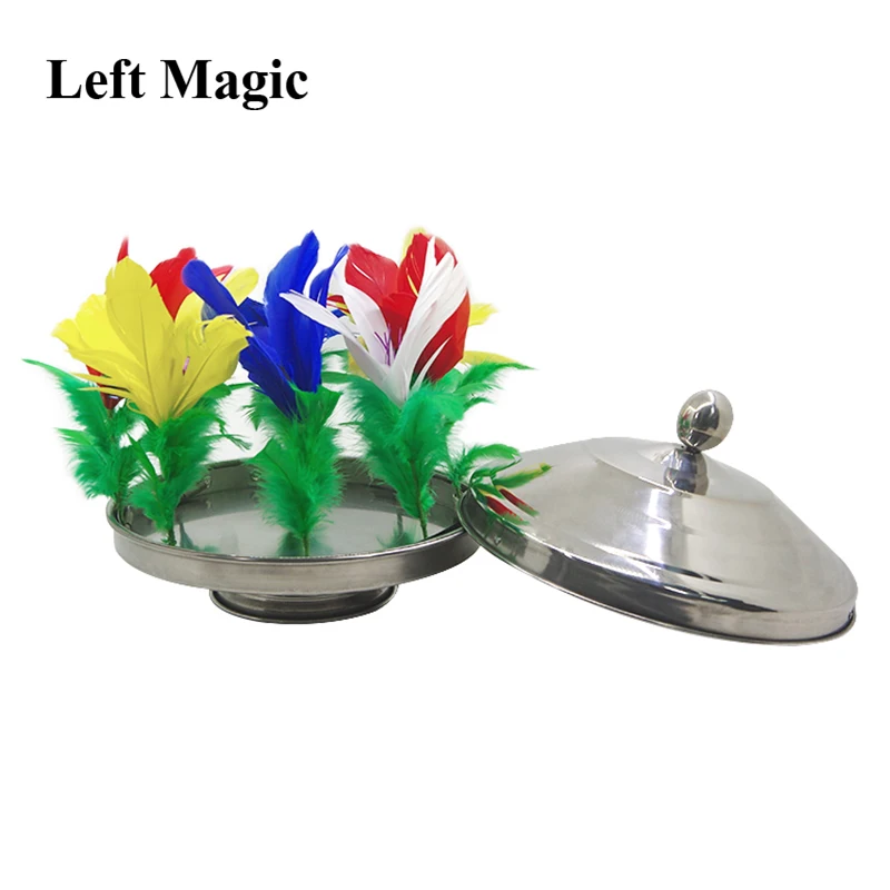 1 Set (no Pan) Fire To Flower Pan Stage Magic Tricks Illusions Mentalism Super Effect Magician Dove Pan Props Pan Not Included