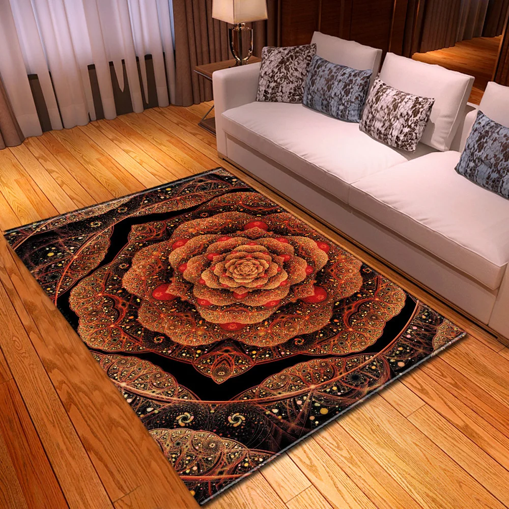 

Dream Colour Flowers 3D Printing Large Carpets Romantic Girls Room decorate Rugs Kids Bedroom Beside Floor Mats Home Big Carpet